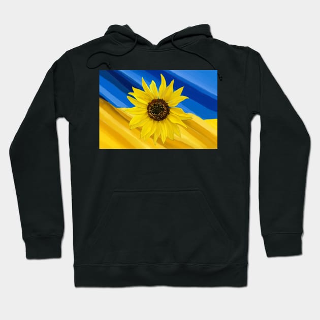 Ukraine Sunflower Hoodie by laceylschmidt